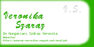 veronika szaraz business card